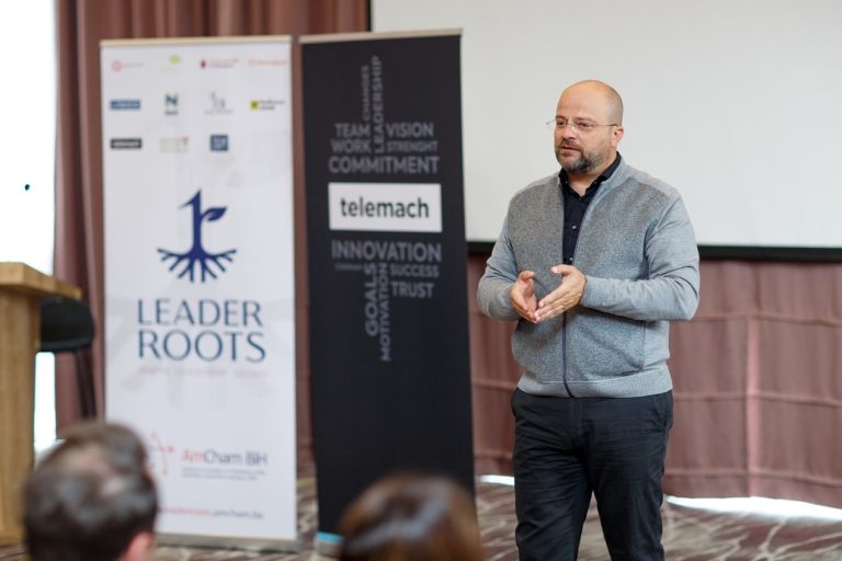 Kako postati lider i inovativno liderstvo u doba promjena – predavanje direktora Telemach BH učesnicima Leader Roots programa